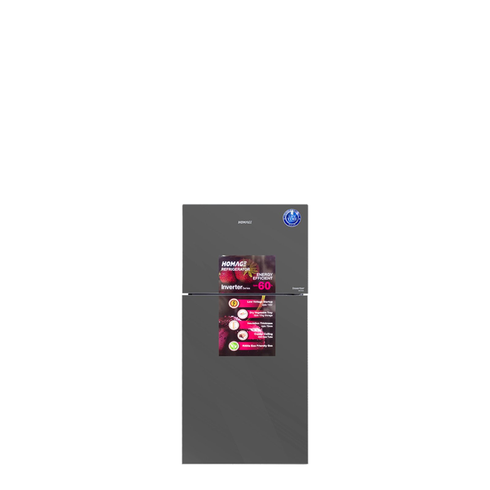 Homage 18 CFT Inverter Refrigerator HRFGD-47662 Crystal Mirror